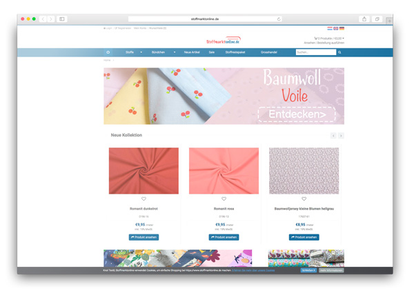 Online stoffen webwinkel